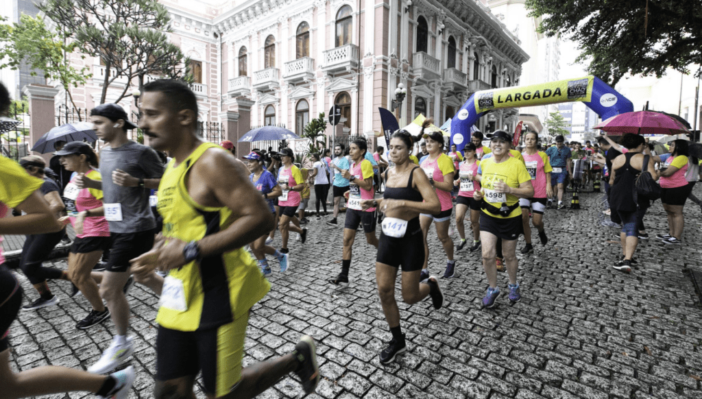 corrida chão da cidade